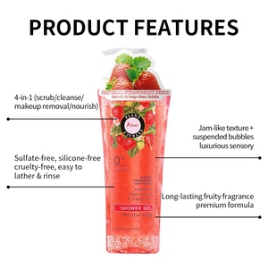 Gel <span class=keywords><strong>Doccia</strong></span> Lussuoso 4-in-1 all'Ingrosso con Acido Salicilico, Schiumogeno, <span class=keywords><strong>per</strong></span> Pulizia Profonda, Luminosità e Rassodamento della Pelle - Product Image 3