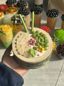 Bamboo <b>Tube</b> Ice Cream Simulation Model Displays Food Mode Adorable Hollow Creamy Topped Cute Swimming Match <b>Bubble</b> Dessert Shop - Product Image 6