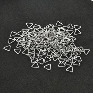 50/100 Piezas de Anillas Abiertas Triangulares de Acero Inoxidable de 6/8/10 mm, Conectores de Anillas Divididas, Cierres y Ganchos para Accesorios de Fabricación de Joyería DIY - Product Image 3