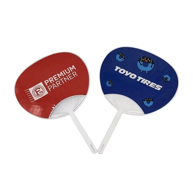 Portable Hand Fans Eco Friendly Custom Printed Plastic Customized Logo Opp Bag Business Gift Advertise Advertising Gift PC / ABS