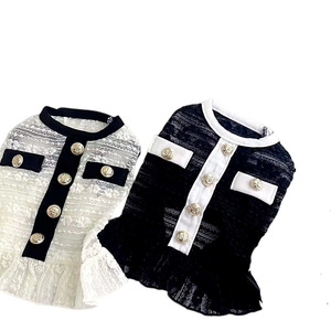 Jupe simple en tissu maillé imprimé pour animaux de compagnie, pour chats, chiens, <span class=keywords><strong>Yorkshire</strong></span> Terriers, petits chiens, vêtements de printemps et d'été - Product Image 6