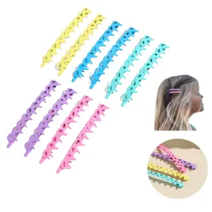 Juego de accesorios para el cabello de metal de color caramelo, pasadores para niñas