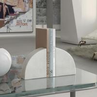 Porte-livres en résine de style Art déco créatif et luxueux, à bords festonnés, pour la décoration de la maison et du bureau