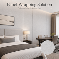 Tissu mural texturé, revêtement mural décoratif, faible élasticité, découpe sur mesure, tissu mural intérieur pour hôtel, salon, bureau