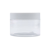 Bouteille en plastique ronde PET de 120 ml avec bouchon à vis blanc à large ouverture en PP pour contenants vides
