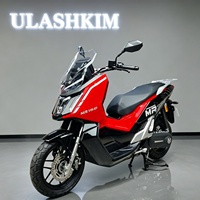 ULASHKIM Scooter Eléctrico, Motocicleta Eléctrica, Venta al por Mayor, Nuevo Scooter Eléctrico de Alta Potencia para Adultos, Scooter de Dos Ruedas para Desplazamientos
