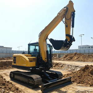 Excavadora de orugas hidráulica grande de 8 toneladas para movimiento de tierras en la UE, excavadora grande en venta - Product Image 1