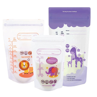Kantong ASI untuk Penyimpanan ASI Bebas BPA 100ml Kantong Penyimpanan ASI Double Ziplock