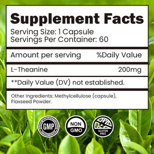 Grosir Label putih pelangsing kapsul ekstrak teh hijau <span class=keywords><strong>l</strong></span> Theanine kapsul 500mg <span class=keywords><strong>l</strong></span>-theanine kapsul - Product Image 2