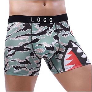 Calzoncillos Deportivos de Talle Medio para Hombre, Talla Grande, Transpirables, con Logotipo Impreso Digital, Camuflaje, Tejido de Punto, Cómodos - Product Image 1