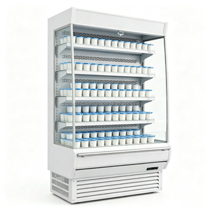 2-meter air curtain cabinet, commercial air-cooled frost free beverage display cabinet, vegetable preservation <b>refrigerator</b> - Product Image 1