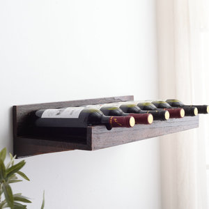 Casier à vin mural en bois massif de style européen Décoration créative de restaurant Armoire à vin pliable avec support en verre sur le <span class=keywords><strong>mur</strong></span> - Product Image 3