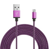 Cable de Carga Rápida Micro USB Tipo-C Largo de Alta Calidad para Celulares con Conductor de Cobre Puro para IOS y Computadora