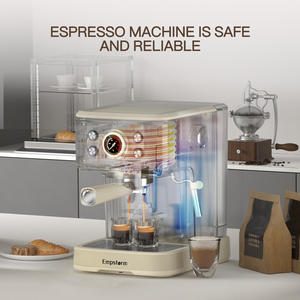 Cafetera Espresso Semiautomática Eléctrica Profesional de Acero Inoxidable de 20 Bares para el Hogar, Hoteles, Automóviles y Autocaravanas - Product Image 5