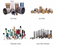 Nouveau filtre à huile pour moteur de machine 4448402, élément filtrant d'huile de retour pour excavatrice, cartouche à trois colliers