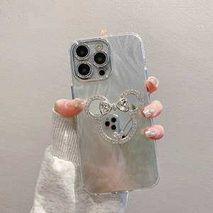 Dessin animé <span class=keywords><strong>Mickey</strong></span> miroir // 16 étui de téléphone en fil de plumes à trou fin pour <span class=keywords><strong>iPhone</strong></span> 11 Pro 16 pour Apple //// 16 étui de protection pour téléphone portable - Product Image 6