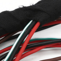 Arnés de Cableado Automotriz Personalizado, Conductor de Cobre Flexible, PTFE de 2.2mm, Conectores de 4 Pines Macho/Hembra, Longitud de 500mm, IATF 16949