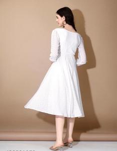 Self-Design Pattern Georgette Western Leriya <b>Fabric</b> Colourful Lawn Three-Quarter Sleeves Available <b>Pink</b> Red White Black Green - Product Image 2