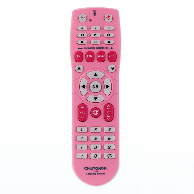4 Device Learning Code Universal Remote Control for L400 Smart TV HIFI DVD CBL Plastic
