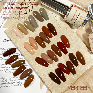 Hot bán 30 màu sắc khác nhau Màu rắn UV Nail Gel Polish Nâu Nail Polish kit 15ml Gel sơn móng tay biểu tượng tùy chỉnh CE chứng nhận - Product Image 5