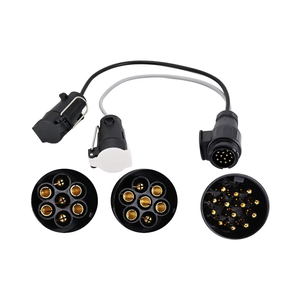 Adaptateur <span class=keywords><strong>de</strong></span> <span class=keywords><strong>prise</strong></span> <span class=keywords><strong>de</strong></span> <span class=keywords><strong>remorque</strong></span> CE RoHs <span class=keywords><strong>prise</strong></span> 13 <span class=keywords><strong>broches</strong></span> connecter avec deux prises <span class=keywords><strong>7</strong></span> <span class=keywords><strong>broches</strong></span> - Product Image 1