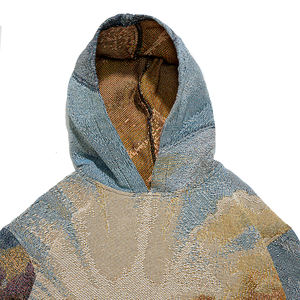 <span class=keywords><strong>Sudadera</strong></span> de Moda con Diseño de Paisaje Personalizado, Estilo Hip Hop, Tejido Jacquard, <span class=keywords><strong>Sudadera</strong></span> con Capucha - Product Image 4