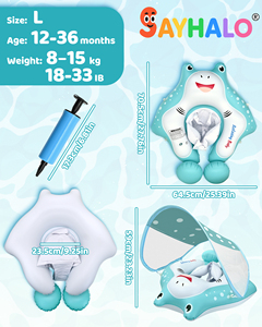 Flotador Inflable de PVC para Bebés con Toldo Removible para Piscina - Product Image 2