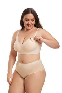 Nouveau soutien-gorge <span class=keywords><strong>d</strong></span>'alimentation confortable de grande taille <span class=keywords><strong>sans</strong></span> anneau en acier ouvert sur le devant vente en gros - Product Image 6
