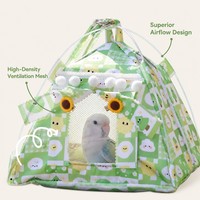 Sac de couchage amovible en coton polaire pour petauhers et perroquets, idéal pour l'hiver