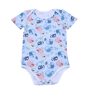 Set pigiama neonato bambino di bambù abbigliamento per 0-3 <span class=keywords><strong>mesi</strong></span> chiusura a bottone a pressione per la primavera - Product Image 2