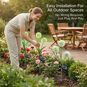 Lampes solaires LED imperméables en forme de pissenlit pour jardin, patio et allée - Product Image 6