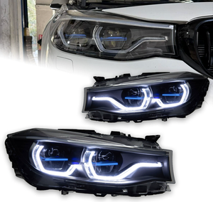 ไฟหน้าคู่สีใหม่สำหรับซีรีส์ 3 F34 ปี 2013-2019 พร้อมไฟ DRL 6000K 6000 ลูเมนส์ 12V 36W ใช้ได้กับรถยนต์ทั่วไป สำหรับการติดตั้งเพิ่มเติม/อัพเกรด - Product Image 1