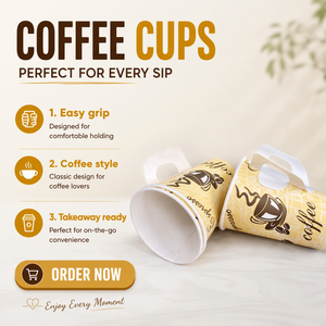 Vasos Desechables de Papel Sintético de Pared Simple de 4oz/7oz/9oz para Bebidas Calientes y Jugos - Marca Lions Personalizada - Product Image 6