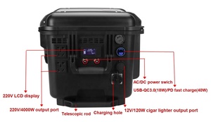 Generador de Energía Recargable Todo en Uno de 4kw con Baterías de Litio de 220v 4000w 9380wh, Gran Venta - Product Image 1