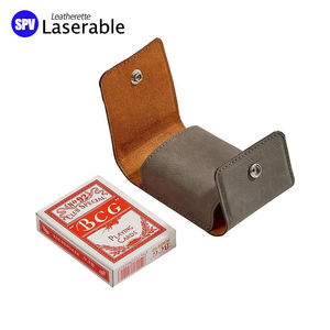 PULSEN Handgefertigter Modischer Laser-Gravur Blanko-Leder Tarotkartenhalter Laserfähiges Kunstleder Spielkarten-Etui - Product Image 4