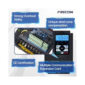 FRECON ตัวแปลงความถี่ประสิทธิภาพสูง 0.75 กิโลวัตต์ 220 โวลต์ อินพุต 3 เฟส 380 โวลต์ เอาต์พุต 4 กิโลวัตต์ สำหรับมอเตอร์ไฟฟ้ากระแสสลับ 2.2 กิโลวัตต์ แบบเฟสเดียวและสามเฟส - Product Image 3