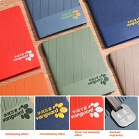 Carnet A5 Haut de Gamme Promotionnel, Bloc-notes d'Affaires Entièrement Personnalisable, Logo Personnalisé de Grande Valeur avec Pendentif Métallique