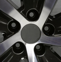 Jantes en alliage d'aluminium SYAC Factory 18*7,5 pouces à rayons multiples, finition noire usinée, pour voitures particulières/SUV