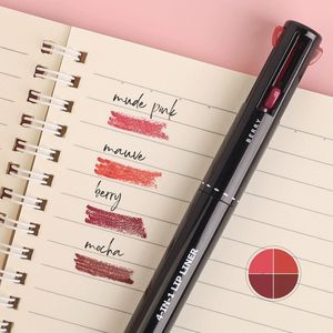 Crayon à lèvres mat végétalien naturel 4-en-1 personnalisé avec logo MLM, design rotatif, application facile, longue tenue, marque privée, résistant à l'eau - Product Image 4