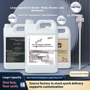 ถังพลาสติกแบบใช้แล้วทิ้งขนาดใหญ่ 5 ลิตร รุ่น New Lotus UMY-005A สำหรับแชมพูและเจลอาบน้ำ เหมาะสำหรับโรงแรม ร้านตัดผม ร้านเสริมสวย และโรงอาบน้ำ - Product Image 4