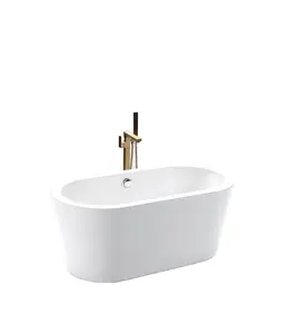 सुसंस्कृत संगमरमर फ्रीस्टैंडिंग बाथटब फ्रीस्टैंडिंग बाथटब एक्रिलिक 72 "फ्रीस्टैंडिंग बाथटब अच्छी गुणवत्ता
