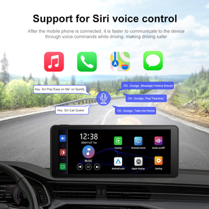 شاشة سيارة أبل لاسلكية IPS تعمل باللمس 4K HD لوحة القيادة المحمولة والملاحة 2.5d شاشة تعمل باللمس منحنية مراقبة سيارة AHD - Product Image 2