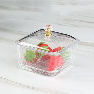 Hot Selling Crystal Glass Fruit <strong>Tray</strong> Dishes and Plates Sets <strong>Candy</strong> Snack Bowl for Wedding - Product Image 3