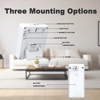 Thermomètre hygromètre sans fil numérique LCD 5109 avec affichage trois-en-un pour intérieur/extérieur et 3 capteurs de surveillance de la température et de l'humidité