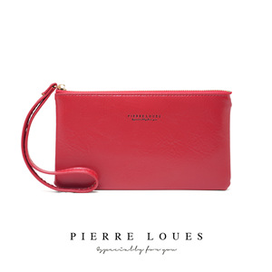 Pierre Loues Women's Wristlet 6 Inch Solid Color Coin <b>Purse</b> Ultralight Storage Clutch - Product Image 5