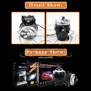 Ba Màu Bi LED Sương Mù Ống Kính Máy Chiếu 3000K 4300K 5800K 65W LED Sương Mù Ánh Sáng Trung Quốc Sản Xuất Tự Động Chiếu Sáng - Product Image 4