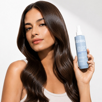 Spray de protection thermique professionnel au collagène organique, kératine et huile d'argan pour cheveux secs et abîmés, contrôle des frisottis, lissage et brillance
