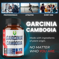 OEM ODM Capsules de Garcinia Cambogia pour adultes, 100% naturelles, complément à base d'extrait de thé vert et de haricot blanc, stimulant énergétique, brûleur de graisse