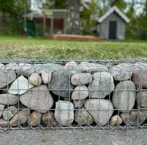 Welded Gabion Fence Gabion Wire Mesh Galvanized Mesh Wall Gabion Steel Stone Cage Wall Galvanized Steel Rock Cage