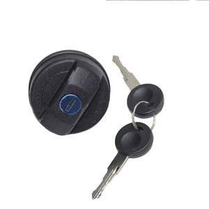 Bouchon de réservoir de carburant avec serrure, compatible avec Audi VW Volvo, couvercle de réservoir d'essence 191201551A 9142606. - Product Image 3